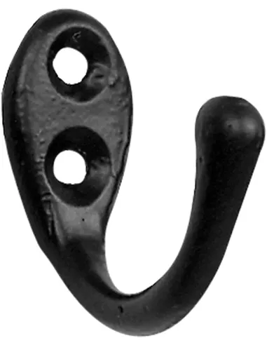 Jashaak van gietijzer afm. 50mm, kleur: smeedijzer zwart, inclusief bevestiging